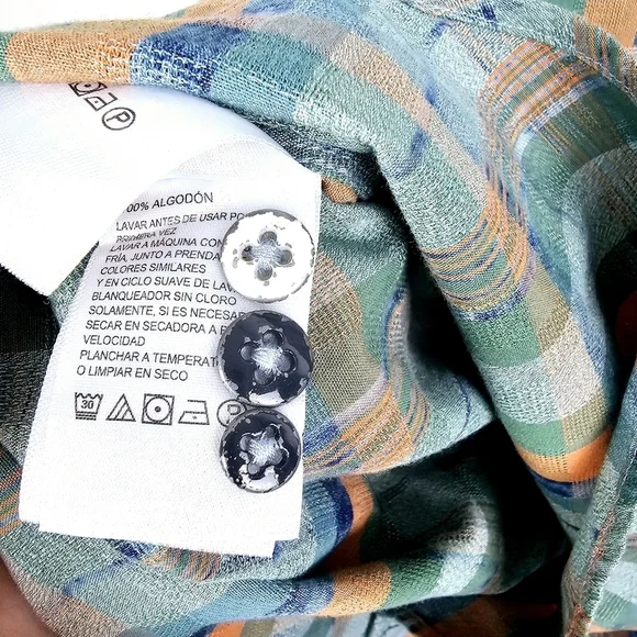 Tommy Bahama Indio Coast Plaid Button Front Shirt - Picture 9 of 9